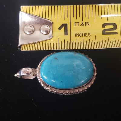 18 Sterling and Stone Pendants (ST-KD)