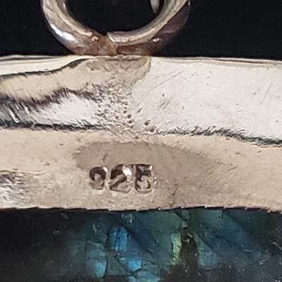 18 Sterling and Stone Pendants (ST-KD)