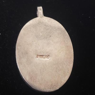 18 Sterling and Stone Pendants (ST-KD)