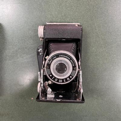 Sale Photo Thumbnail #83: Vintage Tower Folding Bellows Camera likely from the 1950's.  This camera model was notably sold by Sear, roebuck & Co. under the Tower Brand.