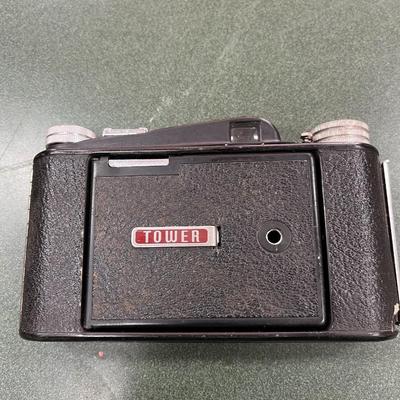 Sale Photo Thumbnail #85: Vintage Tower Folding Bellows Camera likely from the 1950's.  This camera model was notably sold by Sear, roebuck & Co. under the Tower Brand.