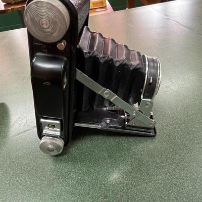 Sale Photo Thumbnail #79: Vintage Tower Folding Bellows Camera likely from the 1950's.  This camera model was notably sold by Sear, roebuck & Co. under the Tower Brand.