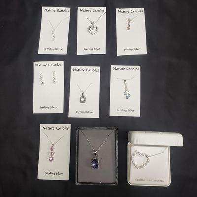 Eight Delicate Necklaces with Earrings (ST-KD)