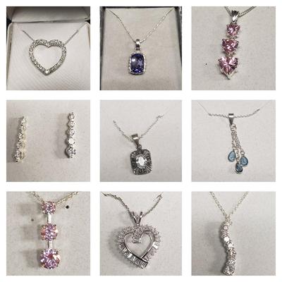 Eight Delicate Necklaces with Earrings (ST-KD)