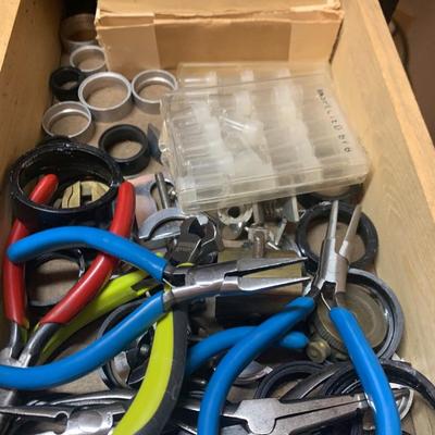 Vintage Watch / Jewelers Work Station LOADED w / Parts & Repair Tools