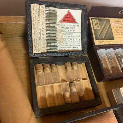 Vintage Watch / Jewelers Work Station LOADED w / Parts & Repair Tools