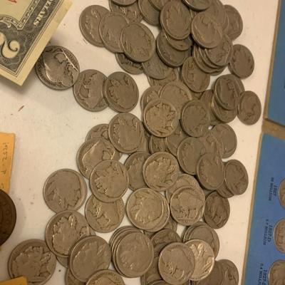 Buffalo Nickles Collection + Other Antique Coins