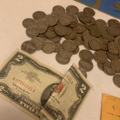 Buffalo Nickles Collection + Other Antique Coins