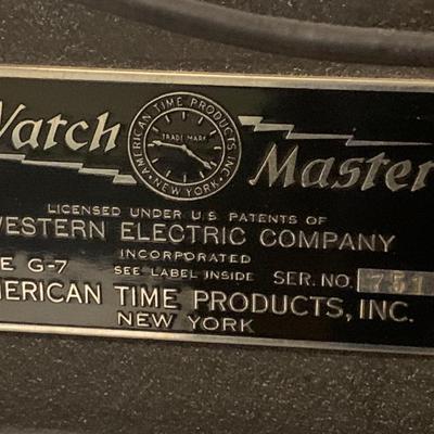 Watch Master Watch Timer Western Electric