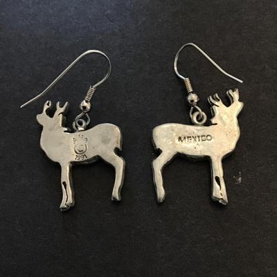 Reindeer Abalone earrings, Mexico