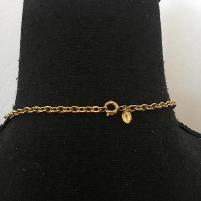 Vintage Avon, gold tone, chain necklace