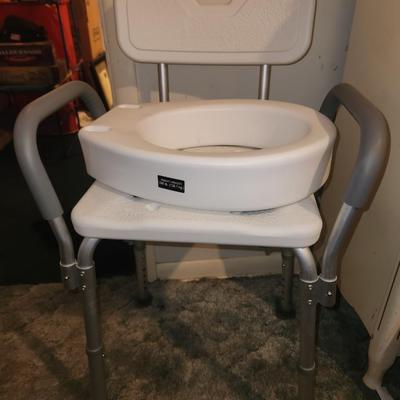 Shower chair & toilet seat