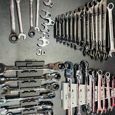 Assorted wrench set lot Flex Gear Wrench Flex Head Ratcheting