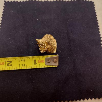 14 Karat Yellow Gold Pendant-Conch Shell Design- Approx Total Weight 10.8 Grams (#60)