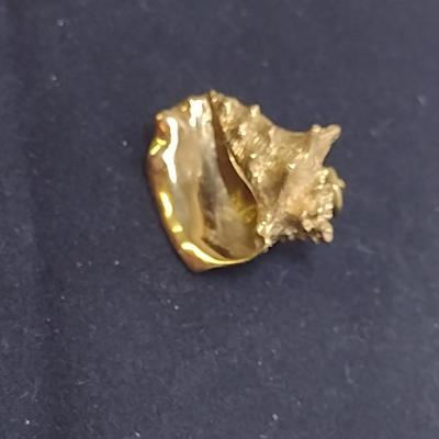14 Karat Yellow Gold Pendant-Conch Shell Design- Approx Total Weight 10.8 Grams (#60)