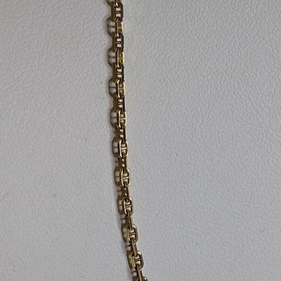 14 Yellow Gold Necklace- Approx 16" Long and Total Weight 3.3 Grams (#62)