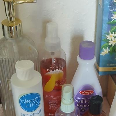 Variety of hygene items - Flawless facial hair remover - purfumes - nail polish remover and more