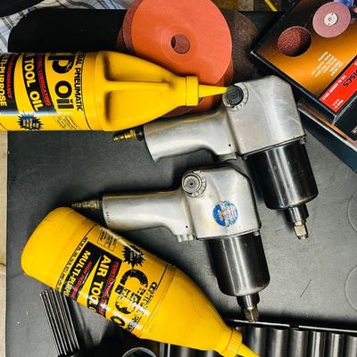 Huge Lot Air Tools/Impact with Sockets