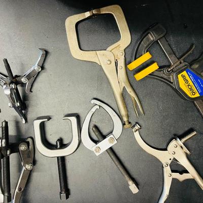 Assorted lot of Clamps & Pullers