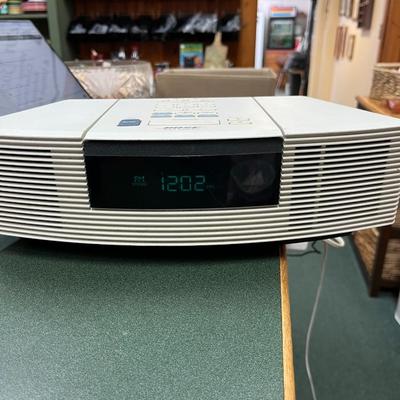 Sale Photo Thumbnail #100: Bose Wave Radio/CD Player.  The radio is working, but could not get the CD player to work.
Model AWRC-1P . NO Remote Control