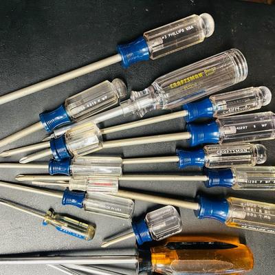 Large Screw Driver Lot, Craftsman & Othets