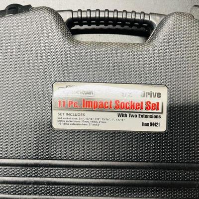 11 piece Impact Socket Set with case