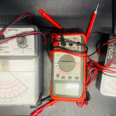 Meters - Tach, Volt. (as shown)