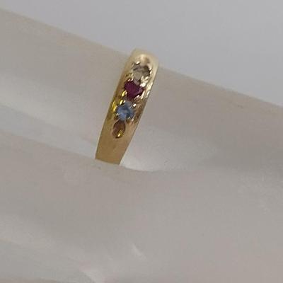 10 Karat Yellow Gold Ring- Approx Size 5 1/2 and Total Weight 2.5 Grams (#70)