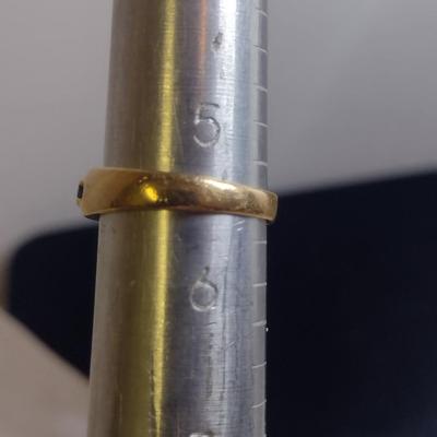 10 Karat Yellow Gold Ring- Approx Size 5 1/2 and Total Weight 2.5 Grams (#70)
