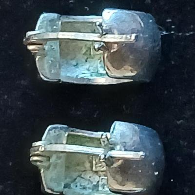 Two pairs of .925 Sterling marked hoop earrings with .925 marked Family tree necklace