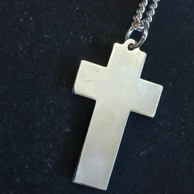 Four beautiful cross pendants - God Loves You - In God we Trust - rhinestone - and design crosses