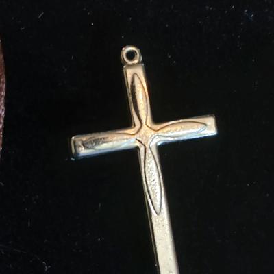 Four beautiful cross pendants - God Loves You - In God we Trust - rhinestone - and design crosses