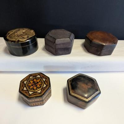 Several Materials Of Trinket Jewelry Boxes Textured #3