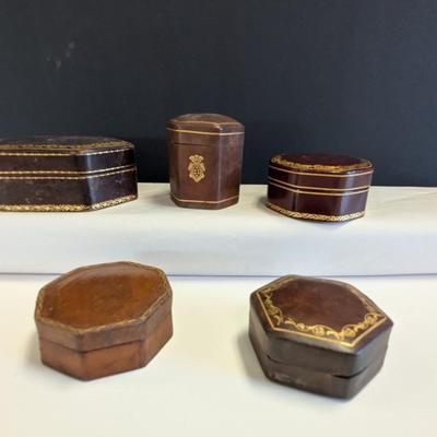 Antique Silk Lined Trinket Boxes A Few Made In Italy #4