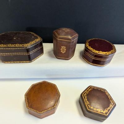 Antique Silk Lined Trinket Boxes A Few Made In Italy #4
