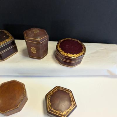 Antique Silk Lined Trinket Boxes A Few Made In Italy #4