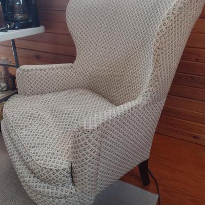 Upholstered Wing Back Chair