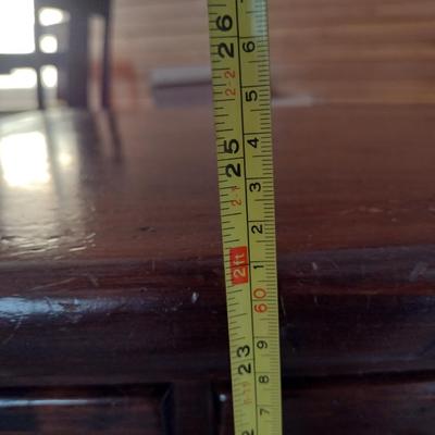 Ethan Allen Wooden Double Drawer Side Table