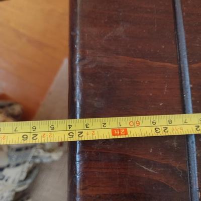 Ethan Allen Wooden Double Drawer Side Table