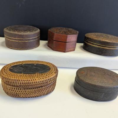 Antique Trinket Boxes Textured #7