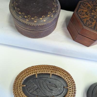 Antique Trinket Boxes Textured #7