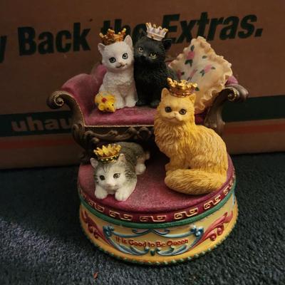 Cats on a Couch Music Box