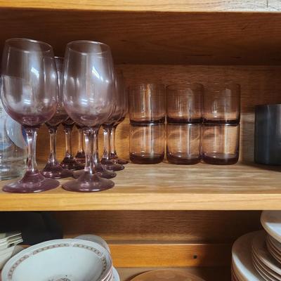 Purple Glass Set