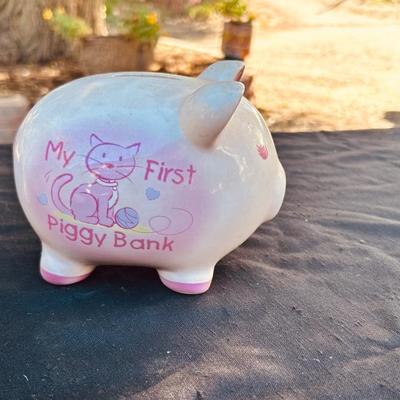 EVELYN THE PIGGY BANK AND MY FIRST PIGGY BANK