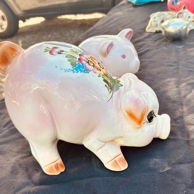 EVELYN THE PIGGY BANK AND MY FIRST PIGGY BANK