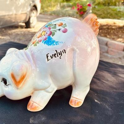 EVELYN THE PIGGY BANK AND MY FIRST PIGGY BANK