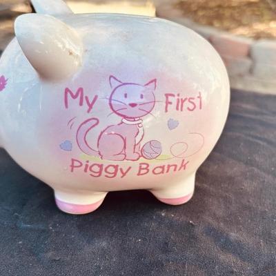 EVELYN THE PIGGY BANK AND MY FIRST PIGGY BANK
