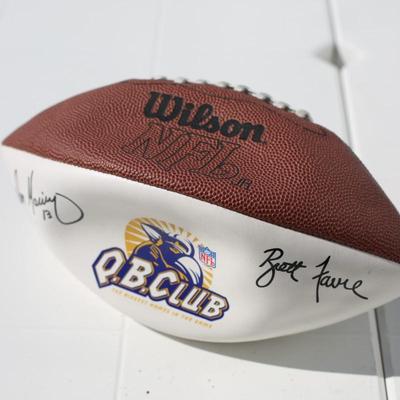 Sale Photo Thumbnail #63: Football with autographs