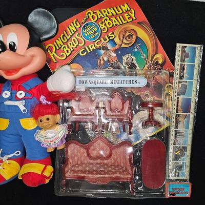 Sale Photo Thumbnail #76: Toy/Kids Lot | Doll Furniture, Old Circus Program, Old Mickey Toy