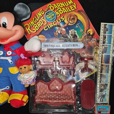 Sale Photo Thumbnail #75: Toy/Kids Lot | Doll Furniture, Old Circus Program, Old Mickey Toy